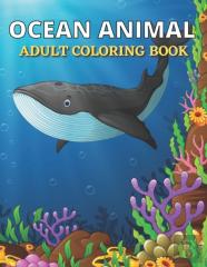 Ocean Animal Adult Coloring Book