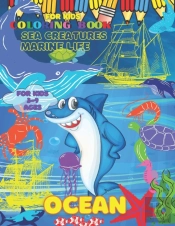 Ocean Coloring Book Sea Creatures Marine Life For Kids
