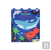 Ocean Coloring Book + Stickers