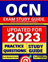 Ocn Exam Study Guide, Latest With Review And Rationale
