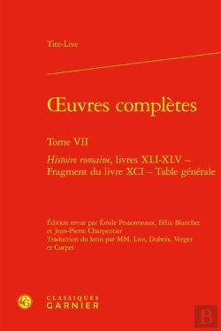 Bertrand.pt - Oeuvres Complètes : Histoire Romaine, Livres Xli-Xlv - Fragment Du Livre Xci - Table Générale