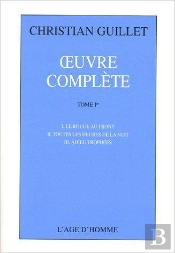 Oeuvres Complètes Tome 1