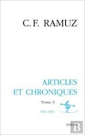 Oeuvres Complètes Tome 3 ; Articles Et Chroniques, 1924-1931