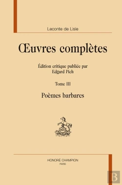 Bertrand.pt - Oeuvres Complètes Tome 3 ; Poèmes Barbares