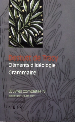 Bertrand.pt - Oeuvres Complètes Tome 4 ; Éléments D'Idéologie Tome 2 ; Grammaire