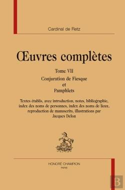 Bertrand.pt - Oeuvres Complètes Tome 7 ; Conjuration De Fiesque Et Pamphlets