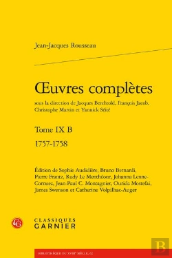 Bertrand.pt - Oeuvres Complètes Tome 9 B : 1757-1758