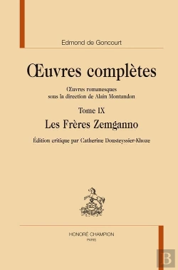 Bertrand.pt - Oeuvres Complètes Tome 9 ; Les Frères Zemganno