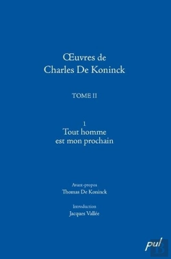 Bertrand.pt - Oeuvres De Charles De Koninck Tome 2 ; Tout Homme Est Mon Prochain