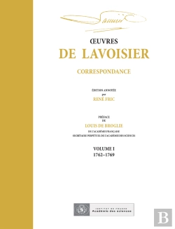 Bertrand.pt - Oeuvres De Lavoisier : Correspondance, Volume I (1762-1769)