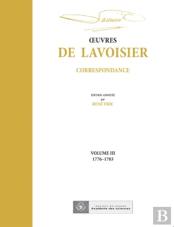 Bertrand.pt - Oeuvres De Lavoisier : Correspondance, Volume Iii (1776-1783)