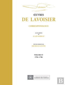 Bertrand.pt - Oeuvres De Lavoisier : Correspondance, Volume Iv (1784-1786)