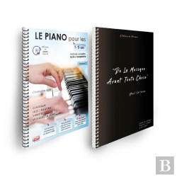 Bertrand.pt - Offre Duo - Le Piano Pour Les 9/15 Ans - Vol 1 + Cahier De Musique Verlaine 80 Pages