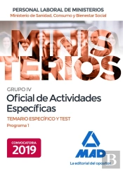 Oficial De Actividades Específicas Del Ministerio De Sanidad, Consumo Y Bienestar Social. Temario Es