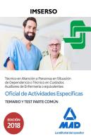 Oficial De Actividades Específicas (Técnico En Atención A Personas En Situación De Dependencia O Téc