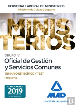 Bertrand.pt - Oficial De Gestión Y Servicios Comunes Del Ministerio De Cultura Y Deporte. Temario Específico Y Tes