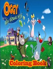 Oggy And The Cockroaches Coloring Book