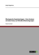 Okologische Kapitalanlagen - Eine Analyse Mit Dem Fokus Auf Windkraftbeteiligungen