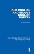 Old English And Middle English Poetry