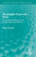 Old English Prose And Verse
