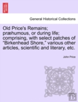 Bertrand.pt - Old Price'S Remains; Pr Humous, Or Durin