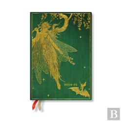 Bertrand.pt - Olive Fairy (Langâ€™S Fairy Books) Midi 18-Month Horizontal Softcover Flexi Dayplanner 2025 (Elastic Band Closure)