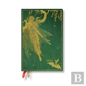 Olive Fairy (Langâ€™S Fairy Books) Mini 12-Month Day-At-A-Time Hardback Dayplanner 2025 (Elastic Band Closure)