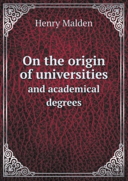 Bertrand.pt - On The Origin Of Universities And Academical Degrees