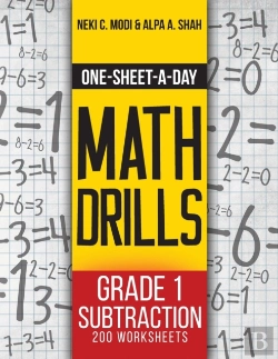 Bertrand.pt - One-Sheet-A-Day Math Drills: Grade 1 Subtraction - 200 Worksheets (Book 2 Of 24)