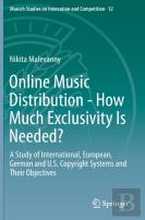 Online Music Distribution - How Much Exclusivity Is Needed?