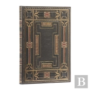 Onyx (Asterales) Midi Lined Hardback Journal (Elastic Band Closure)