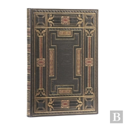 Bertrand.pt - Onyx (Asterales) Midi Lined Hardback Journal (Elastic Band Closure)