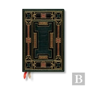 Onyx (Asterales) Mini 12-Month Day-At-A-Time Hardback Dayplanner 2025 (Elastic Band Closure)