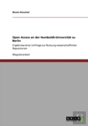 Open Access An Der Humboldt-Universitat Zu Berlin