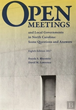 Bertrand.pt - Open Meetings And Local Governments In North Carolina