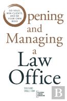 Opening And Managing A Law Office