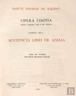 Bertrand.pt - Opera Omnia - Tome 45 Sentencia Libri De Anima