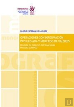 Bertrand.pt - Operaciones Con Información Privilegiada Y Mercado De Valores