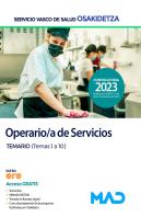 Operario/A De Servicios De Osakidetza-Servicio Vasco De Salud. Temario (Temas 1-10)