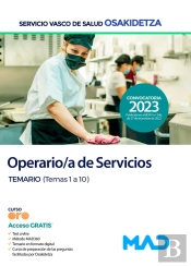Operario/A De Servicios De Osakidetza-Servicio Vasco De Salud. Temario (Temas 1-10)