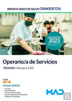 Bertrand.pt - Operario/A De Servicios De Osakidetza-Servicio Vasco De Salud. Temario (Temas 1-10)