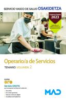 Operario/A De Servicios De Osakidetza-Servicio Vasco De Salud. Temario Volumen 2