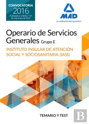 Operario/A De Servicios Generales, Grupo E , Del Instituto Insular De Atención Social Y Sociosanitar