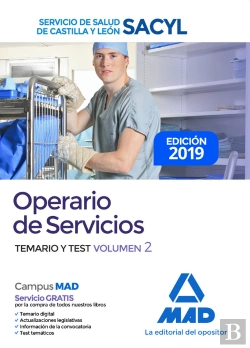 Bertrand.pt - Operario De Servicios Del Servicio De Salud De Castilla Y León (Sacyl). Temario Y Test Volumen 2