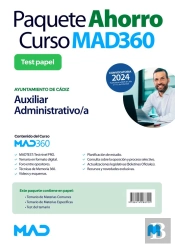 Oposiciones Auxiliar Administrativo/A Del Ayuntamiento De Cadiz. Paquete Ahorro