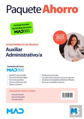 Oposiciones Auxiliar Administrativo/A Del Ayuntamiento De Murcia. Paquete Ahorro