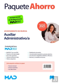 Bertrand.pt - Oposiciones Auxiliar Administrativo/A Del Ayuntamiento De Murcia. Paquete Ahorro