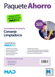 Oposiciones Conserje Limpiador/A Del Ayuntamiento De Albacete. Paquete Ahorro De