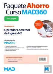 Oposiciones Operador Comercial De Ingreso N2 Del Grupo Renfe. Paquete Ahorro De Libros Y Curso Mad36