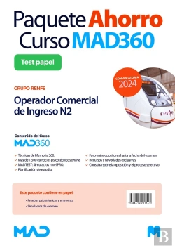 Bertrand.pt - Oposiciones Operador Comercial De Ingreso N2 Del Grupo Renfe. Paquete Ahorro De Libros Y Curso Mad36